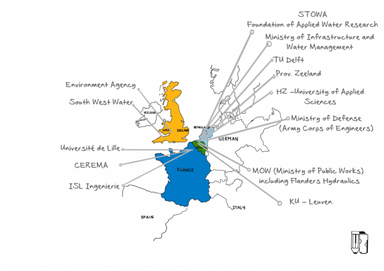 Map showing all international partners